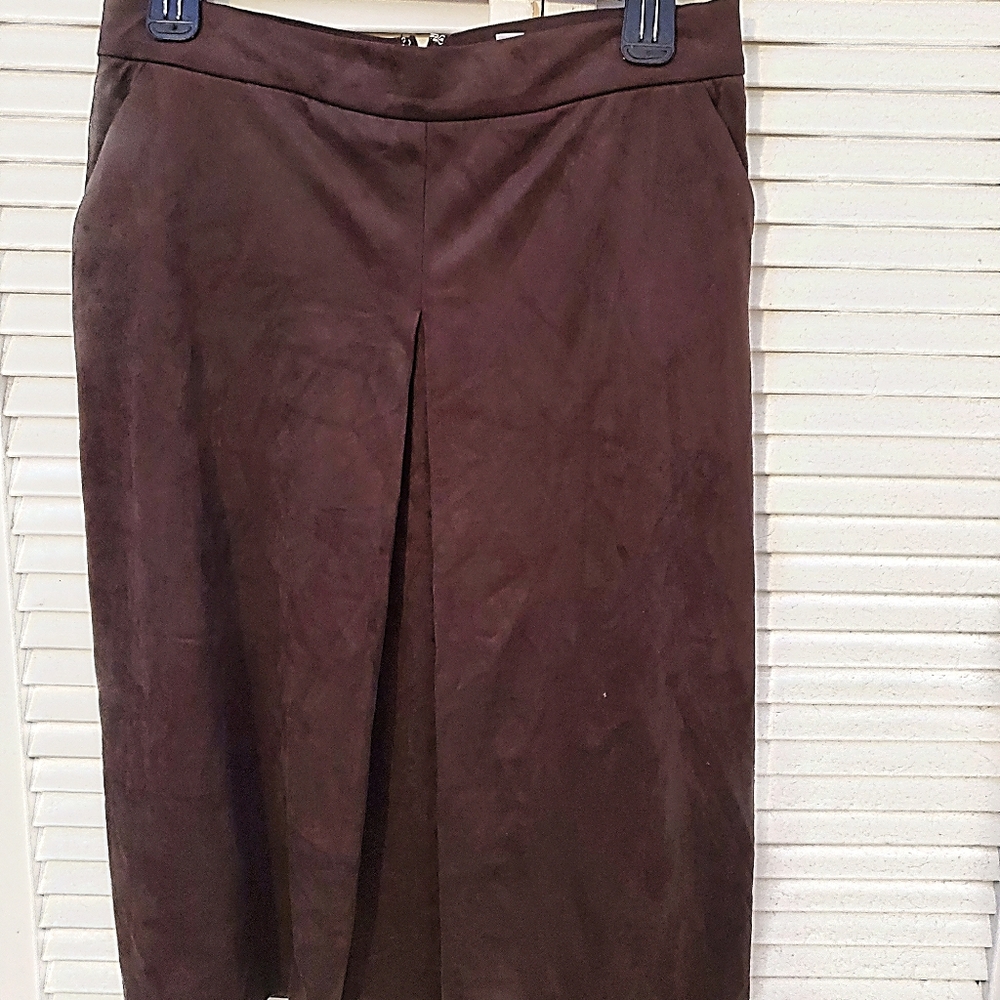 New York & Company Brown  Faux suede skirt